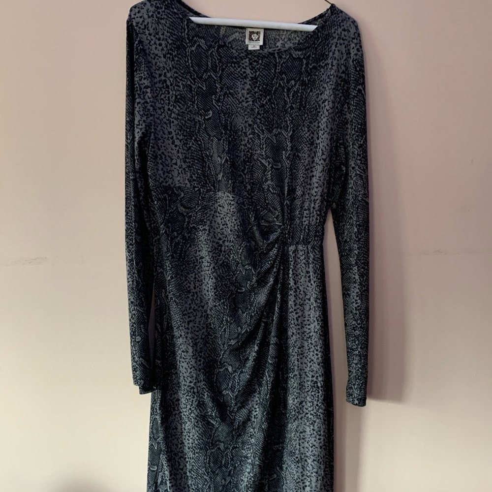 Anne Klein Snake print dress
